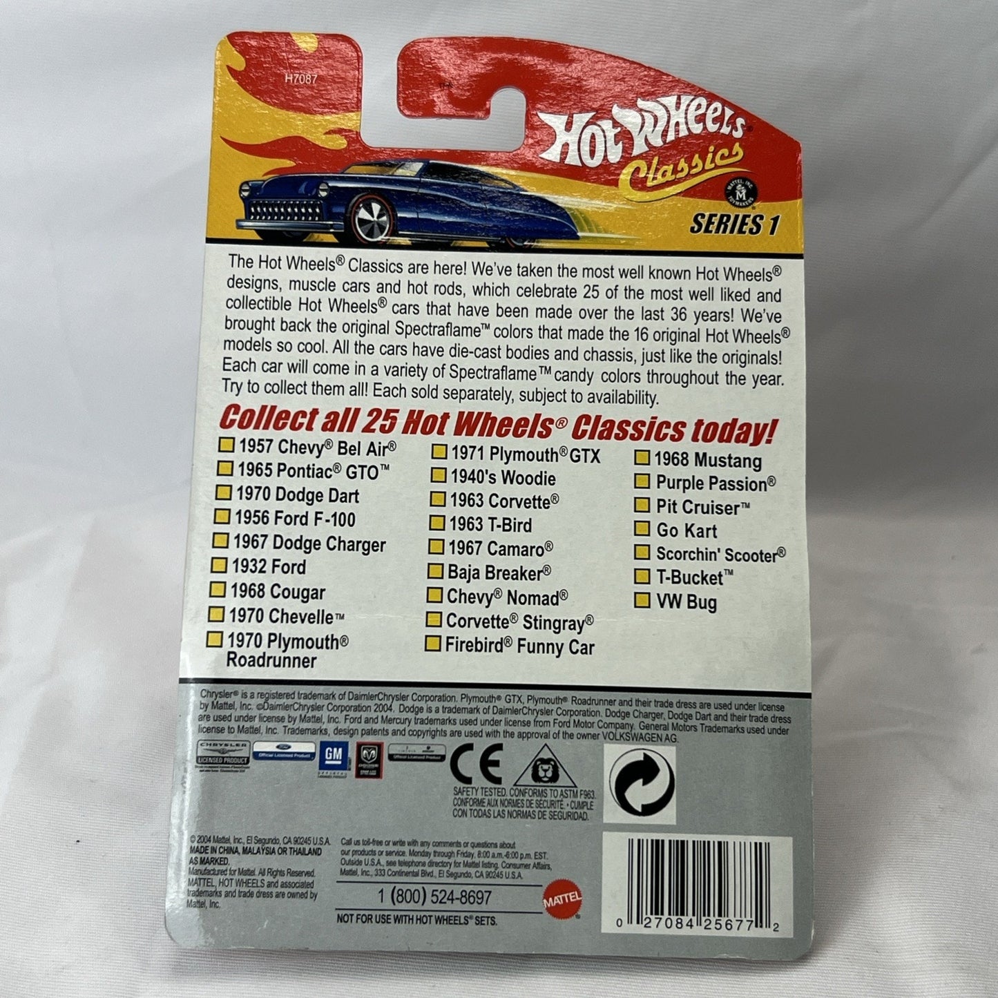 Hot Wheels Go Kart Car Classics Car #22 of 25 Series 1 Green Flames Die Cast