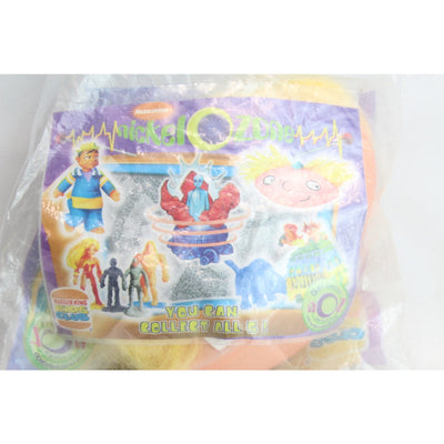 Hey Arnold Plush Head Burger King Kids Meal Nickelodeon 1998 Nickel-O-Zone Toy