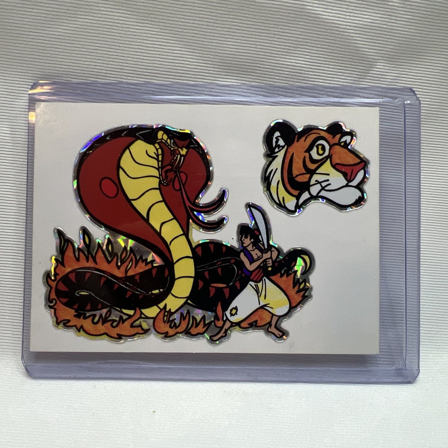 Disney Aladdin Jasmine Vending Machine Sticker Prism 1990's Vintage Rare