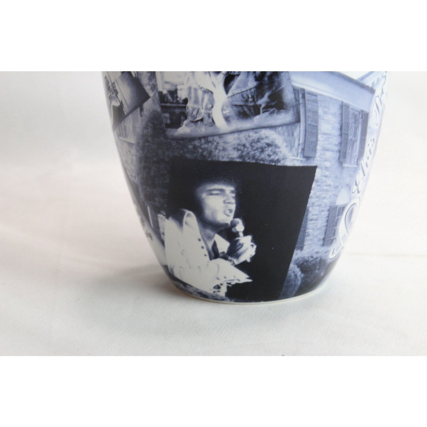 Elvis Presley Mug Cup Coffee Tea Graceland Black & White Photos Movies Rare Find