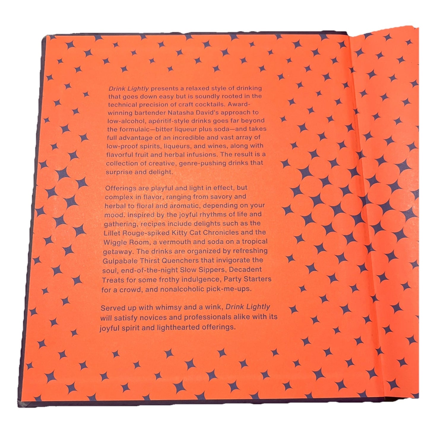 Drink Lightly : A Lighter Take on Serious Cocktails Bartender Liquor Book