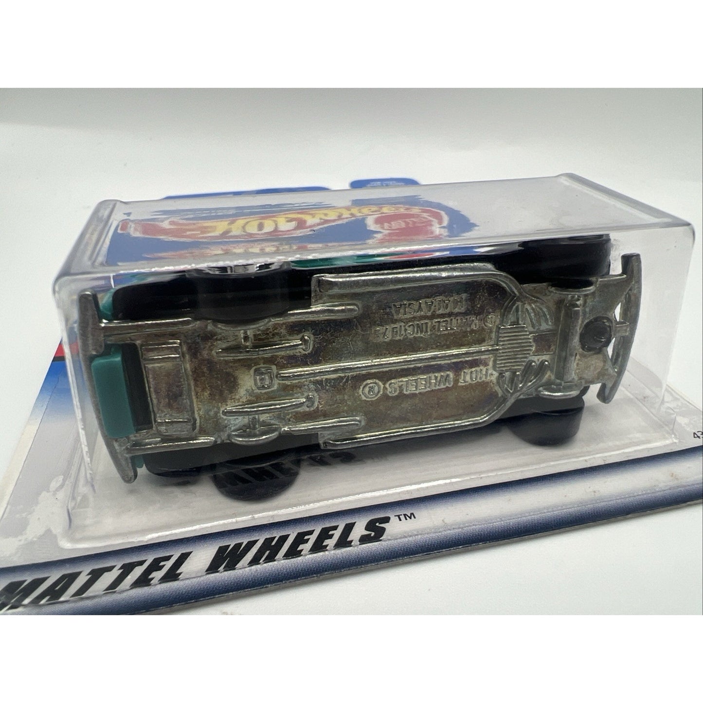 Hot Wheels 1998 Mainline Release #217 '40s Woodie Aqua Black Blue Diecast SUV