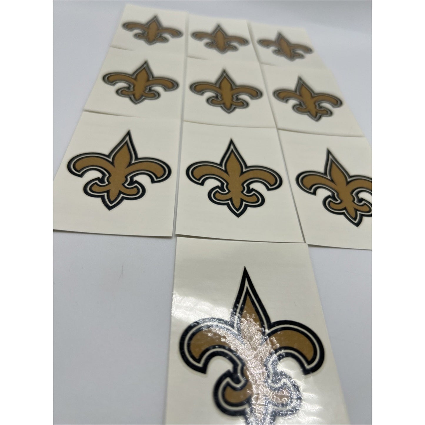 NFL New Orleans Saints Temporary Tattoo 10 Gold Face Body Tattoos Football