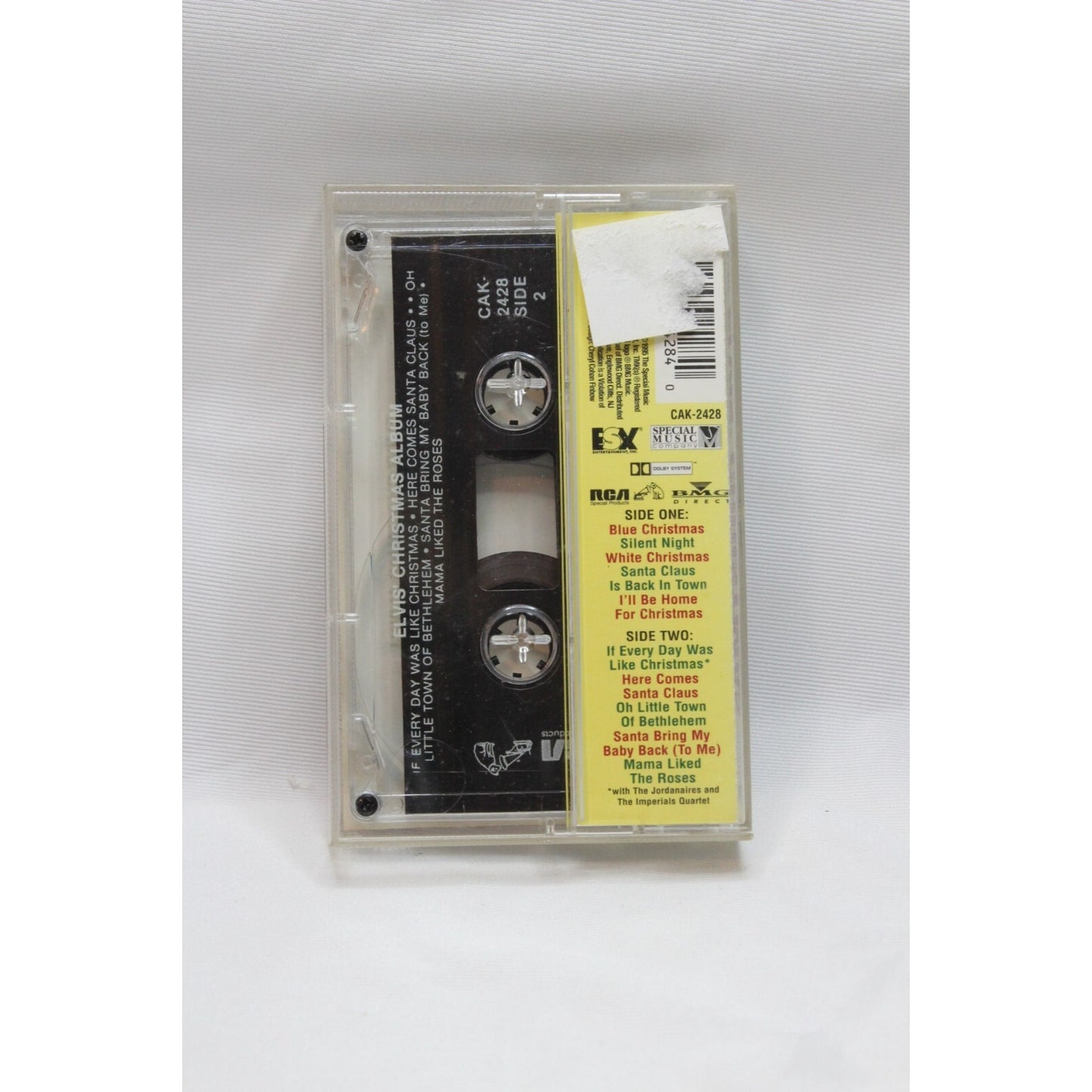 Elvis Presley Elvis' Christmas Cassette Tape Tested Music Used