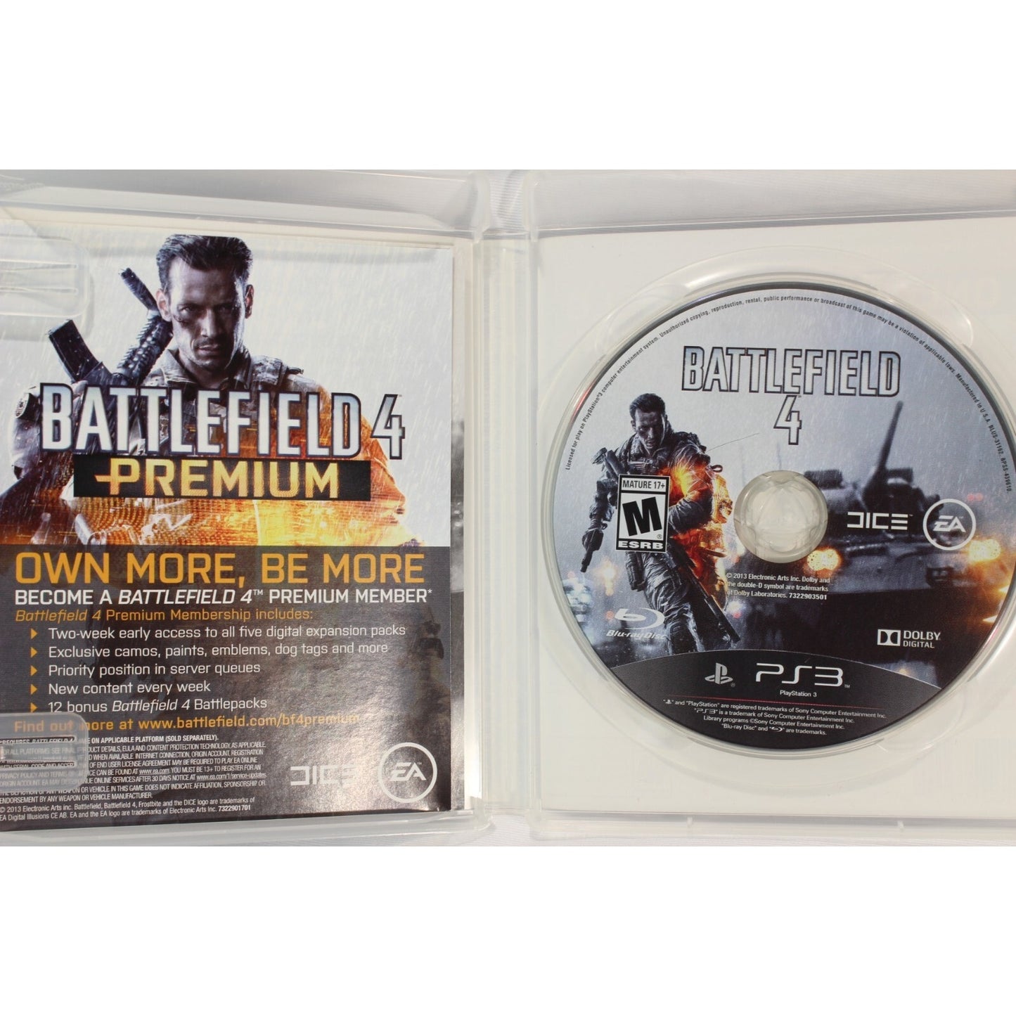 Battlefield 4 PlayStation 3 PS3 Tested Video Game Used Shooter Action Game