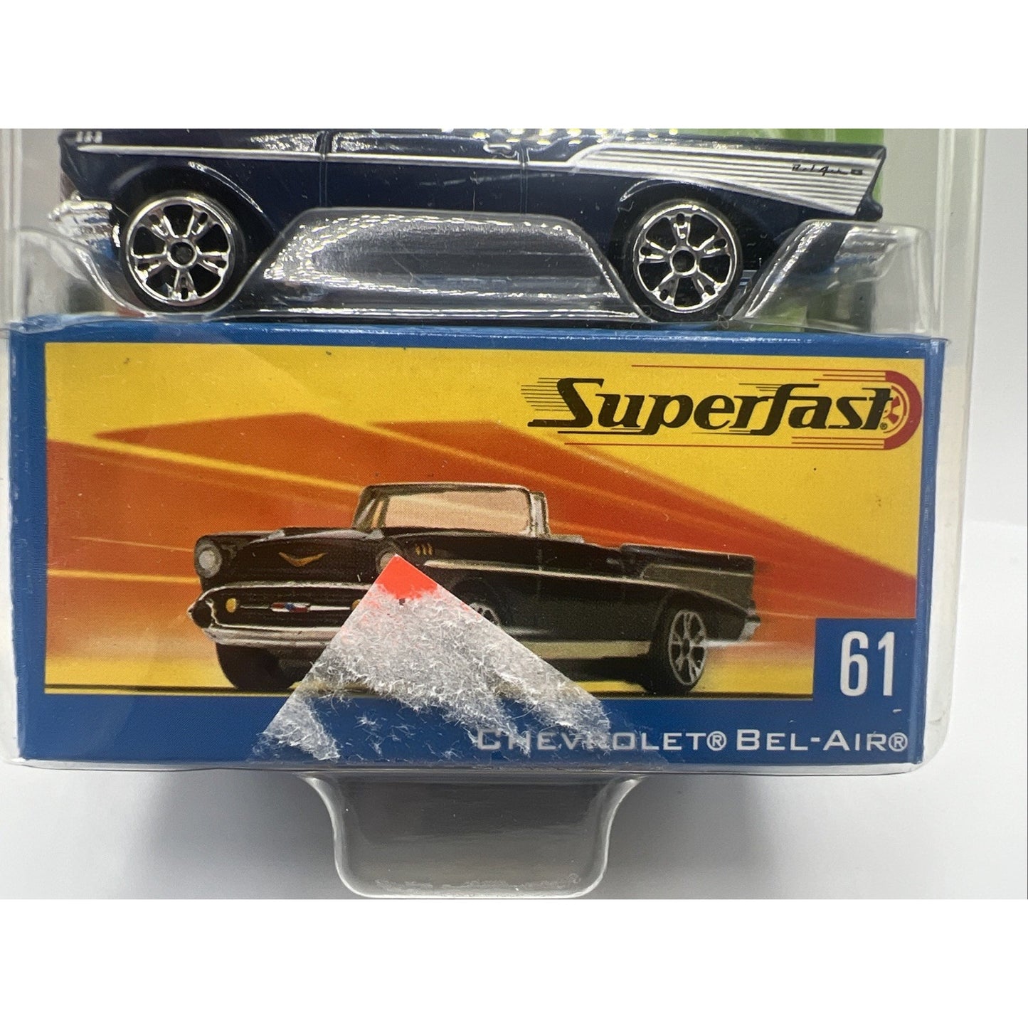 Matchbox Superfast 1957 Chevrolet Bel Air Convertible Dark Blue Collectors Box