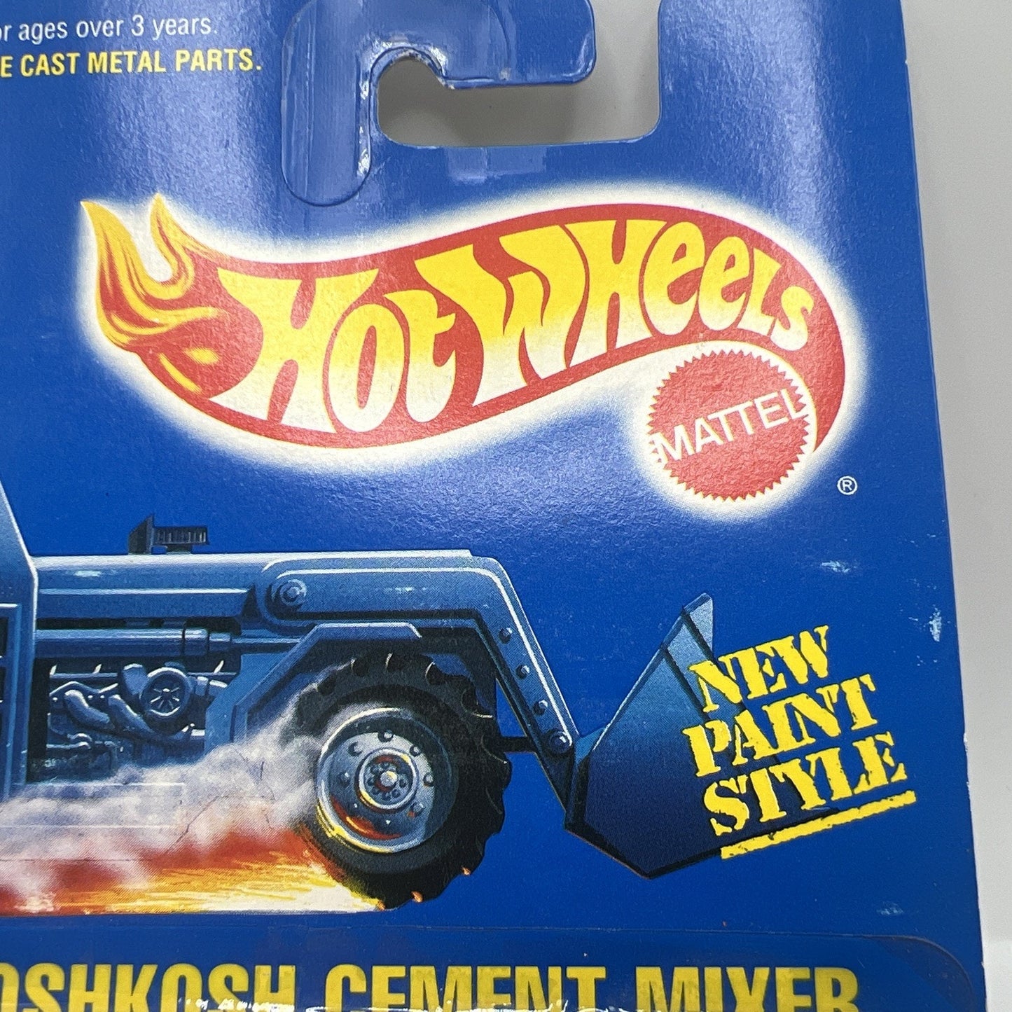 1991 Hot Wheels Oshkosh Cement Mixer #269 Yellow Construction Truck Die Cast