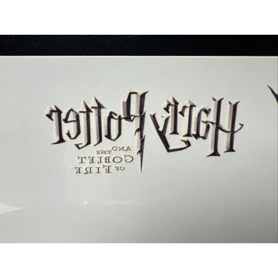 Harry Potter and the Goblet of Fire Temporary Tattoos Rare Vintage Tattoo 4ct