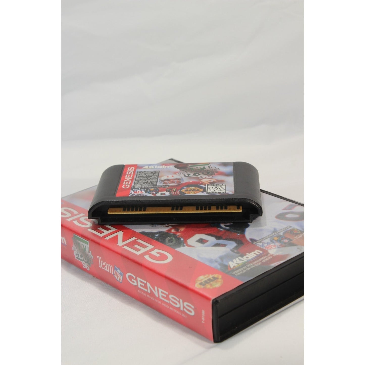 NFL Quarterback Club 96 Sega Genesis Tested Video Game Used Football Sports Game