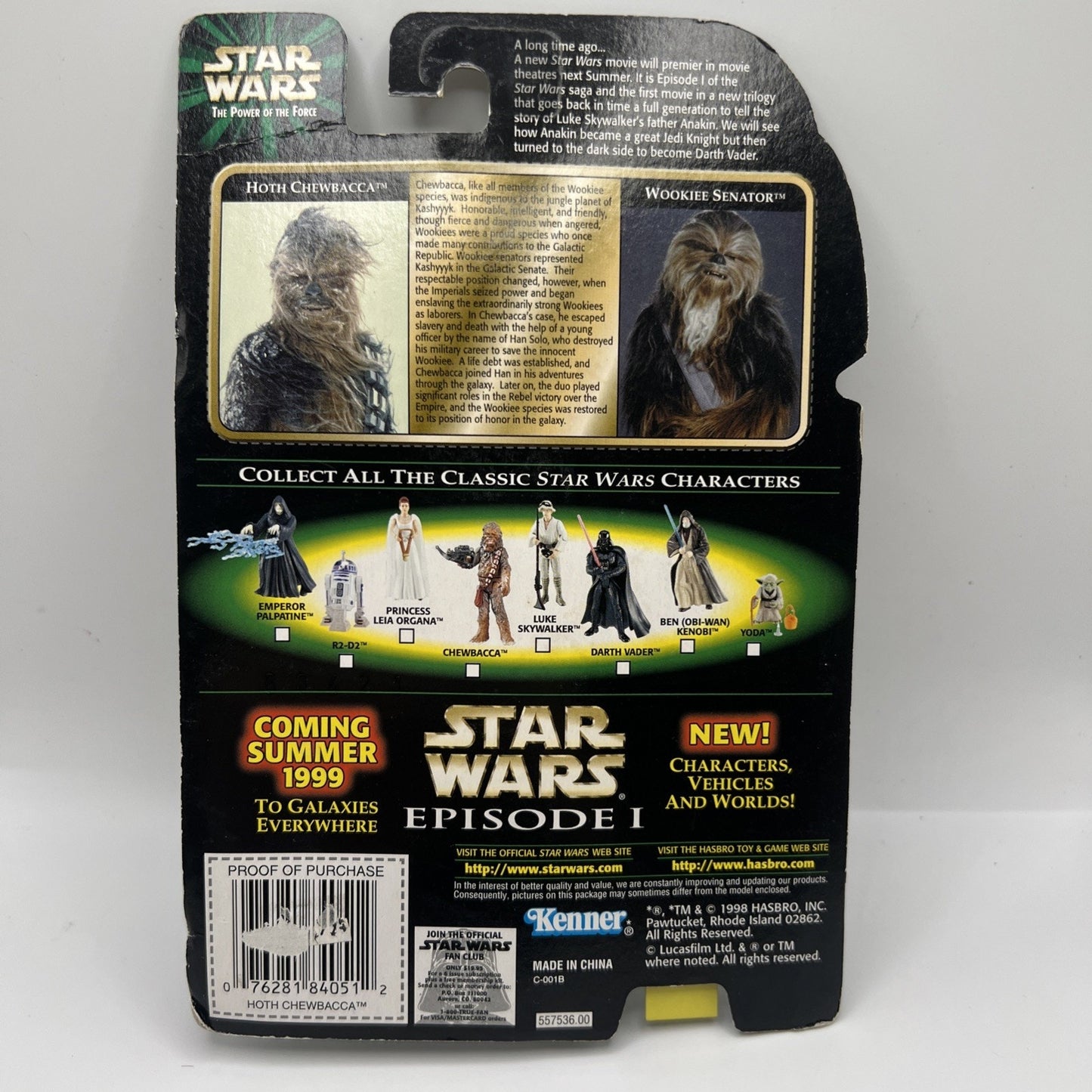 Star Wars Hoth Chewbacca With Bowcaster Flashback Photo Action Figure New Sealed