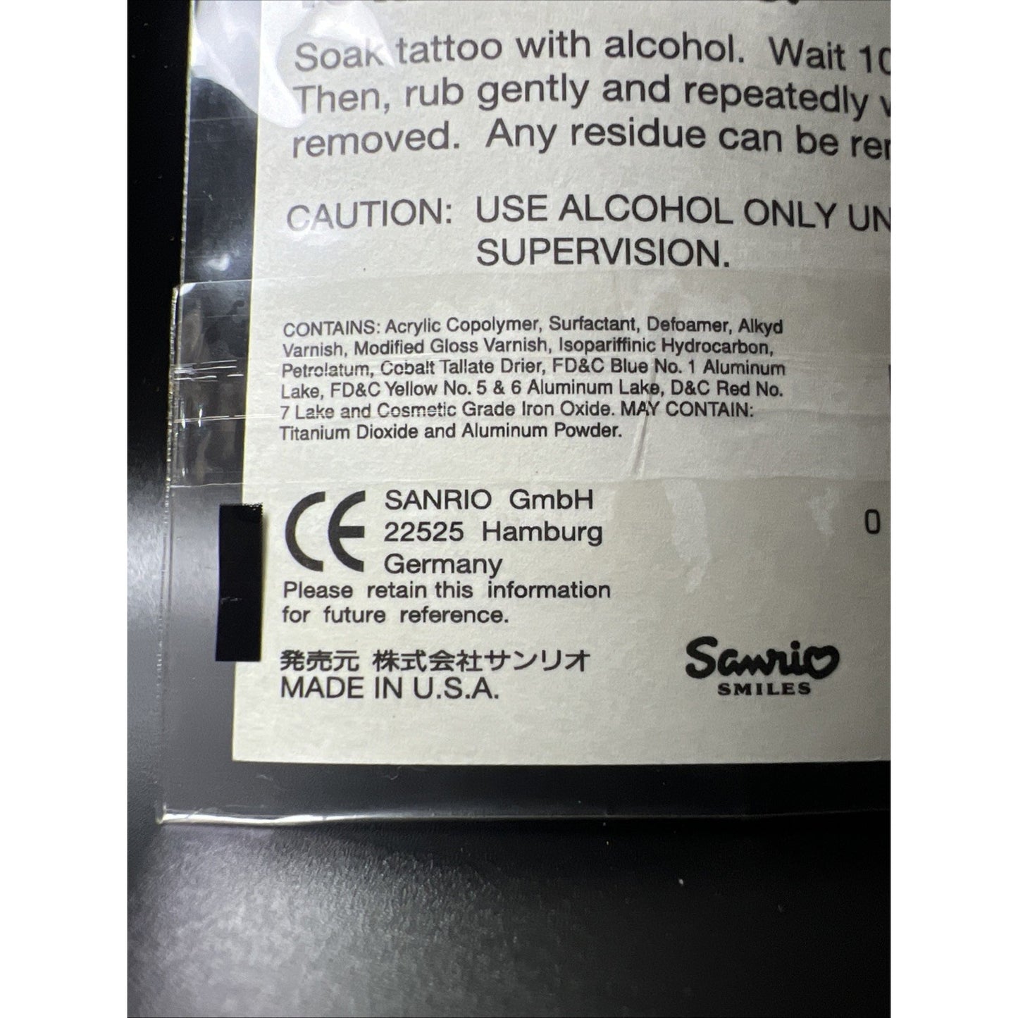 1998 Vintage Sanrio Smiles My Melody & Flowers Temporary Tattoos Sealed Sheet