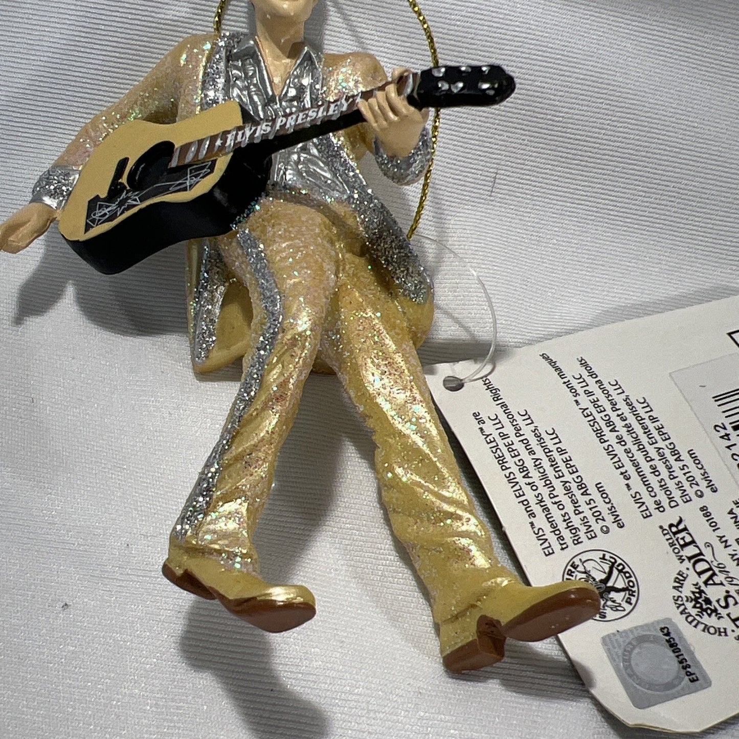 Elvis Presley Gold Suit Rocking '50s Ornament, 2019 New!