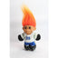 Vintage Russ 5" Troll Doll Hockey Player #99 Rare Orange Hair