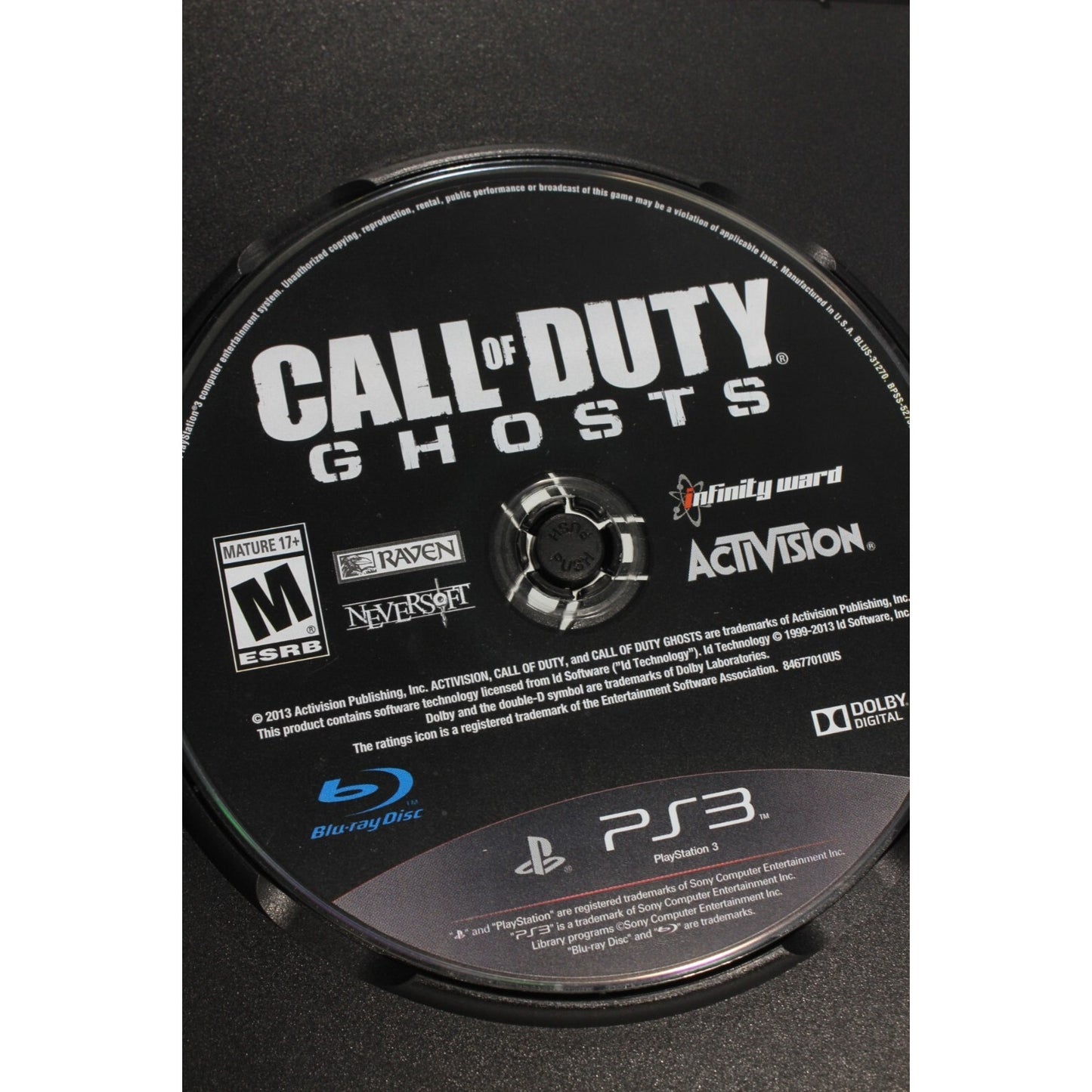 Call of Duty Ghosts COD PlayStation 3 PS3 Video Game Used Shooter Game