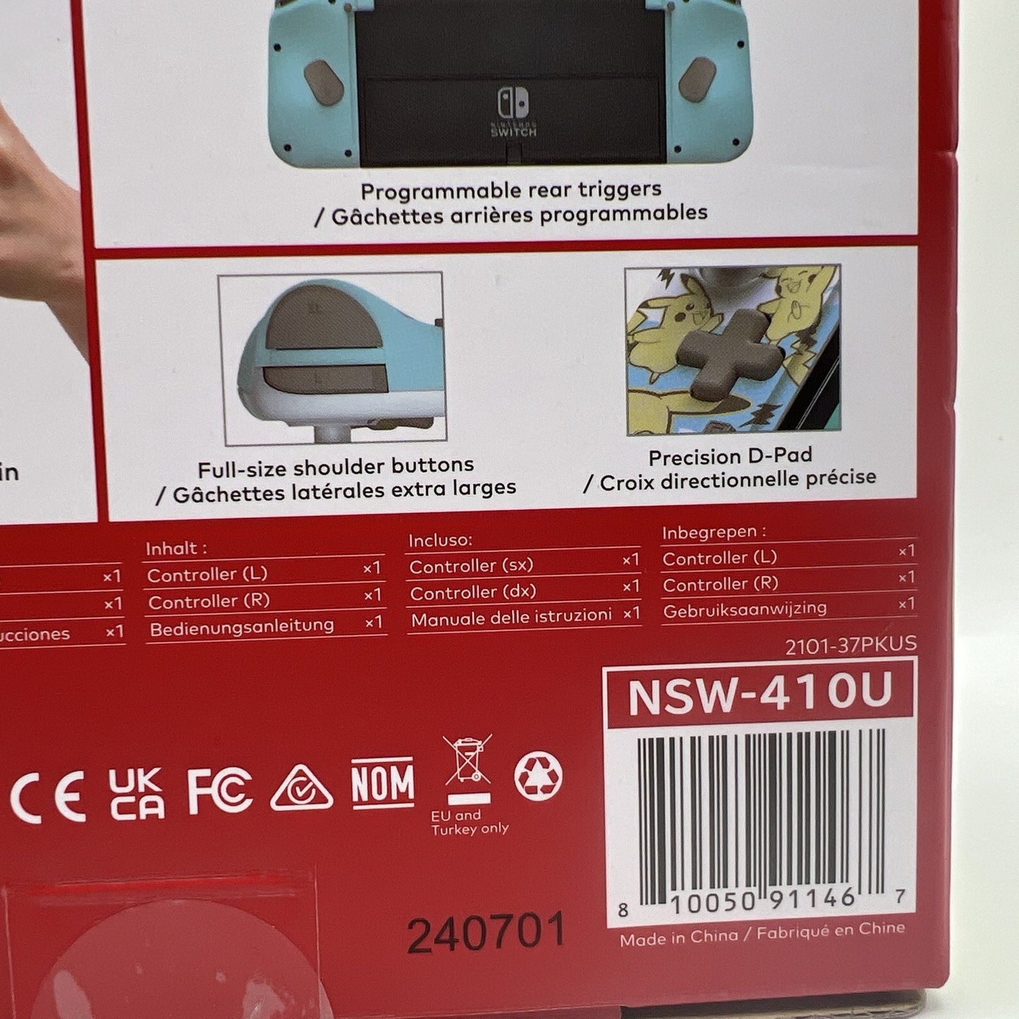 Hori Split Pad Compact Pokemon Pikachu & Mimikyu Nintendo Switch Brand New