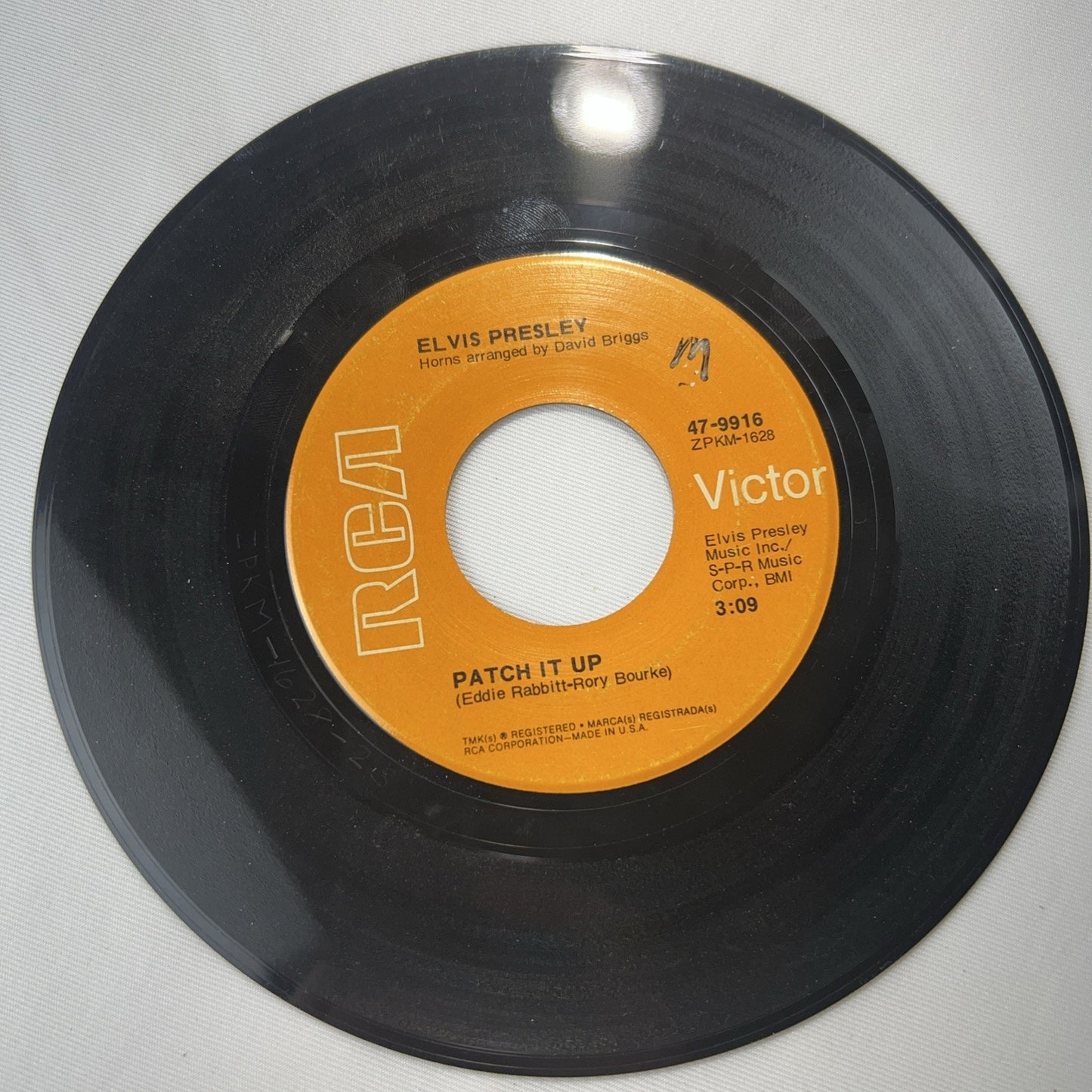 Elvis Presley Patch it Up You Don't Have to Say You Love 45 RPM Record Rare RCA