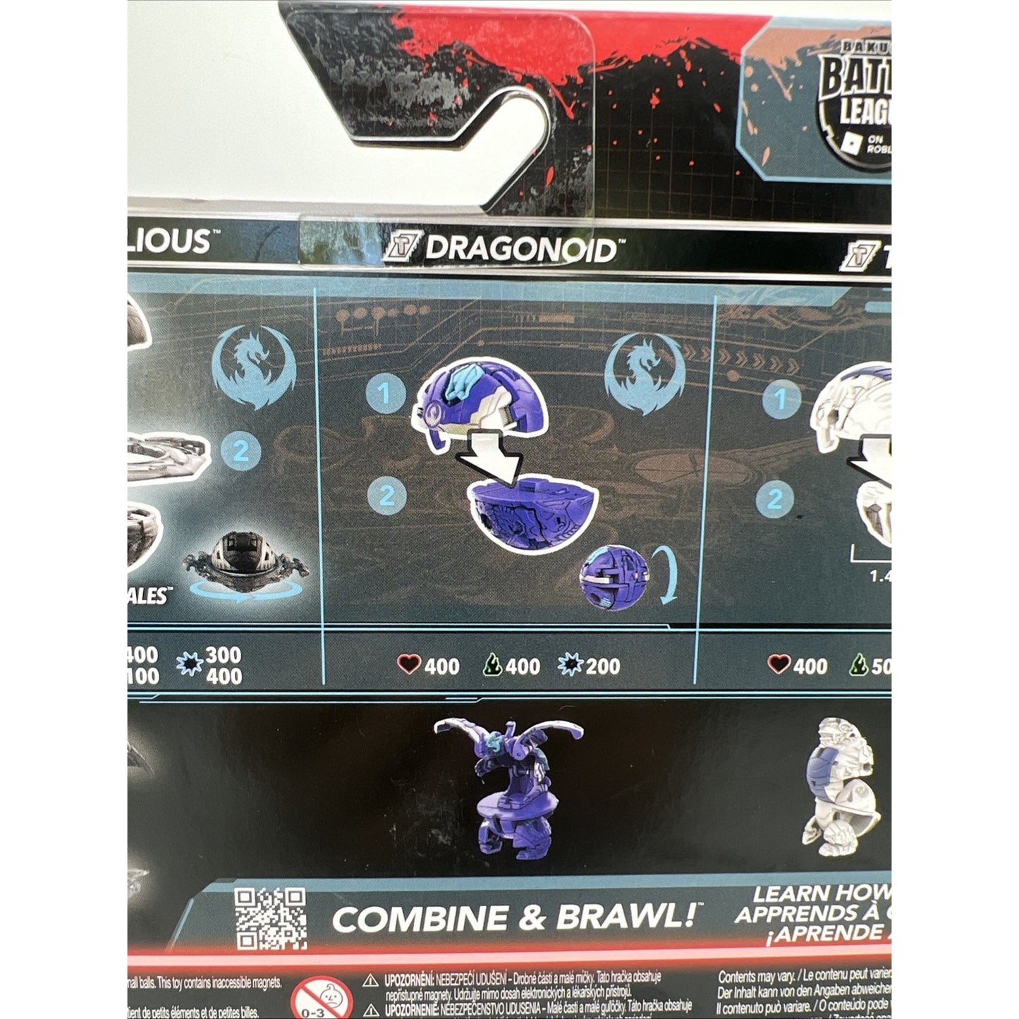 Roblox Bakugan Special Attack Nillious Dragonoid Trox Starter Pack Figures NEW