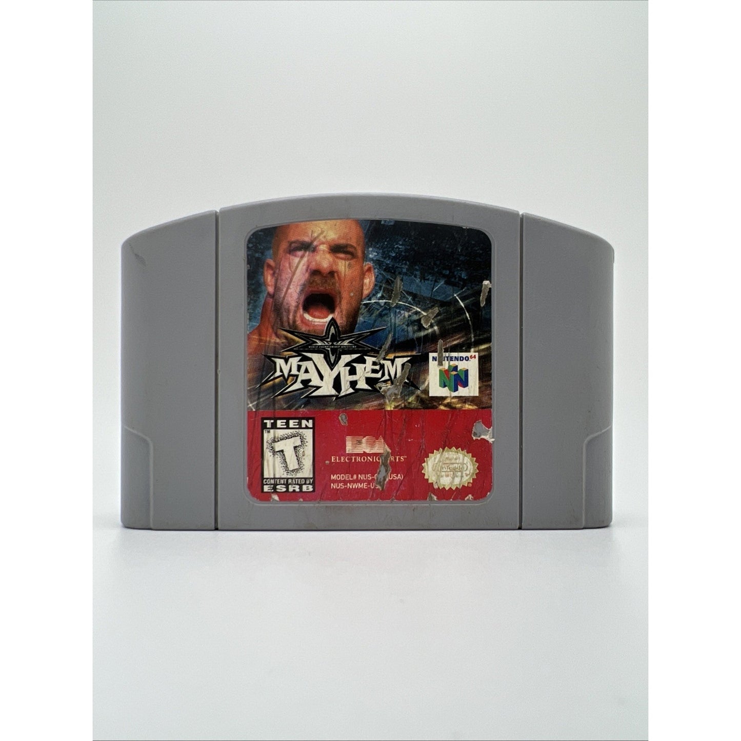 WCW Mayhem Nintendo 64 1999 Authentic N64 Wrestling Video Game Used WWF WWE