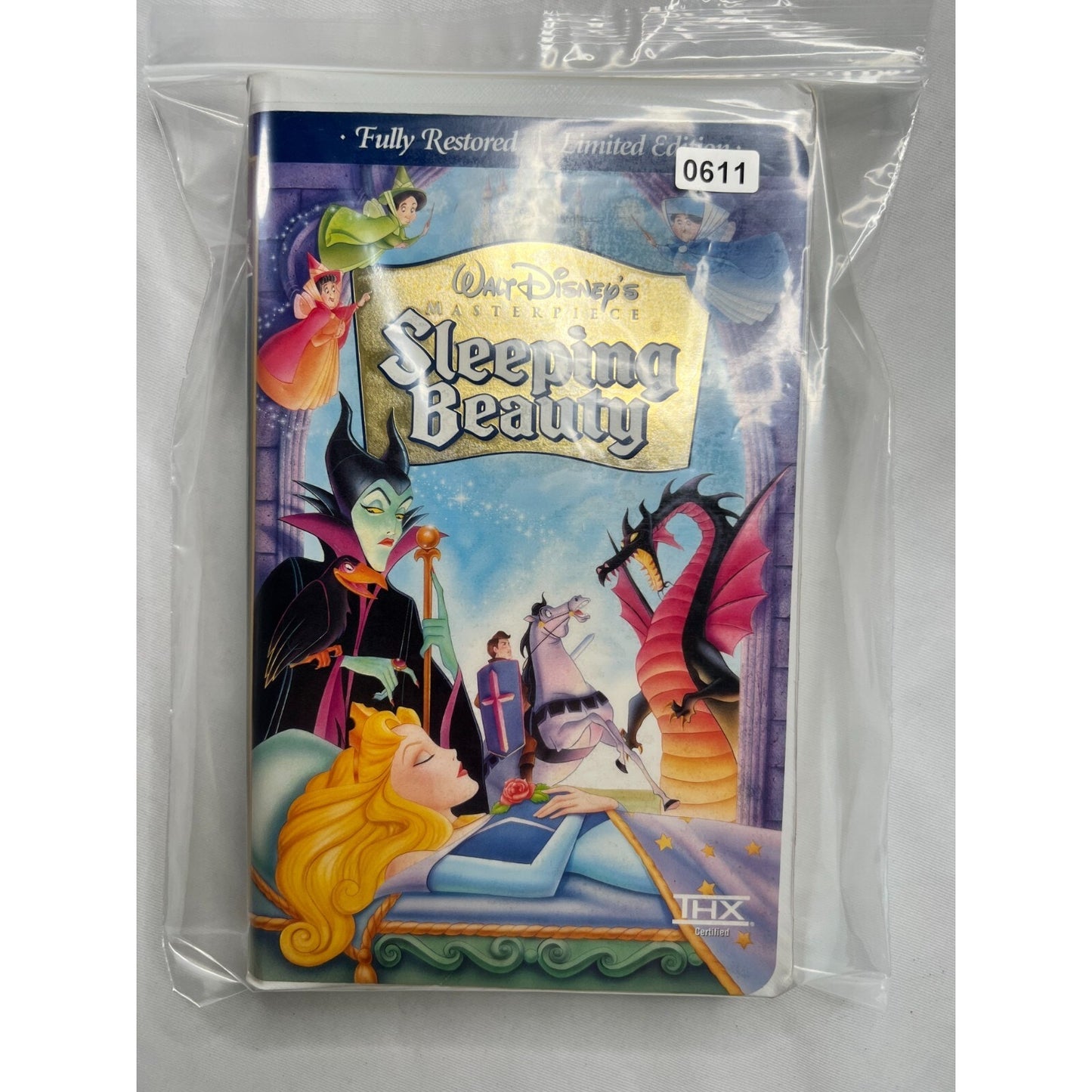 Sleeping Beauty Limited Edition Walt Disney VHS Video Tape Tested Used