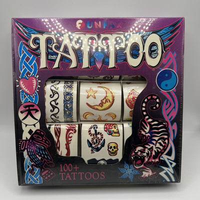 Vintage Funfax Tattoo Kit Rare Temporary Tattoos 1999 90s Retro Brand New