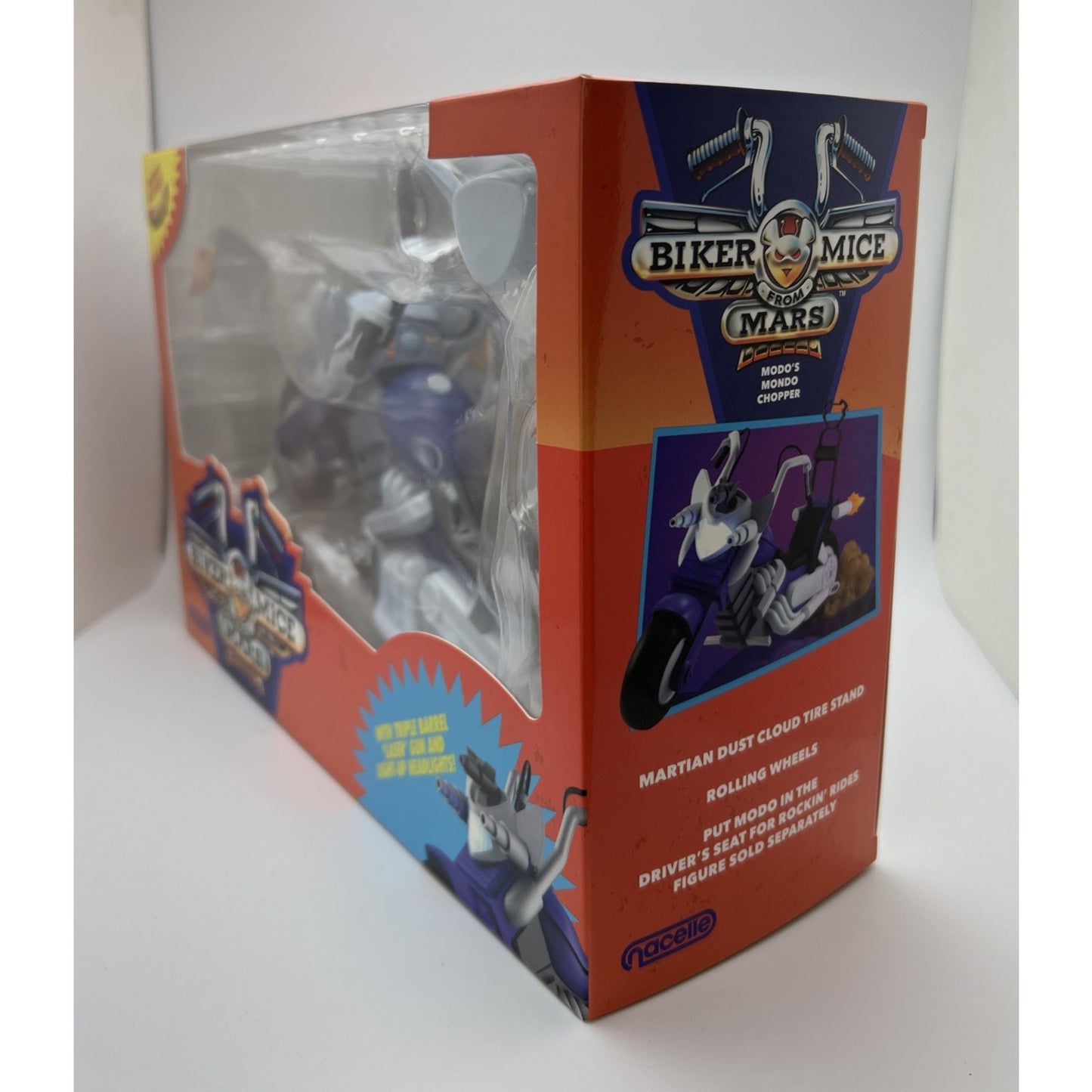 Nacelle Biker Mice From Mars Mondo Chopper Bike Set New Rare Sealed In Box Toy