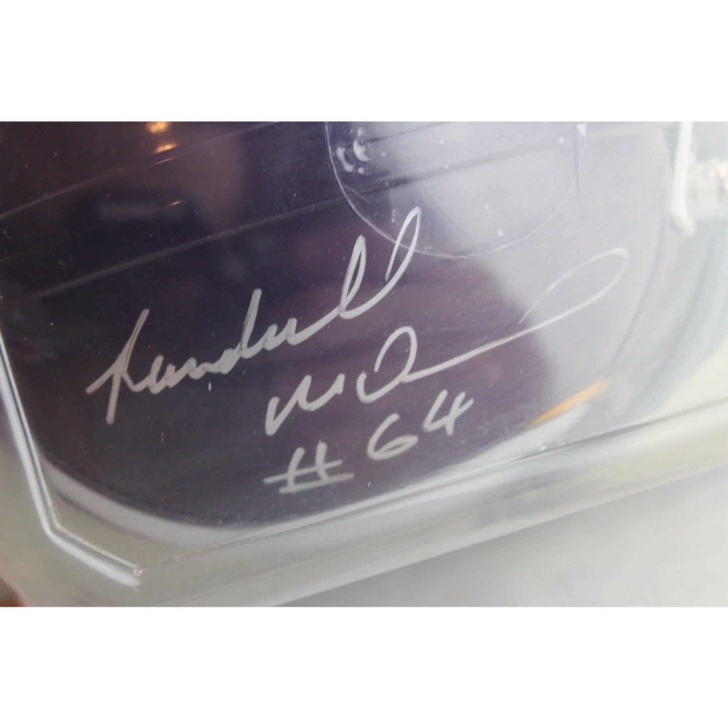 Minnesota Vikings NFL Riddell Mini Helmet Signed Autograph Randall McDonald #64