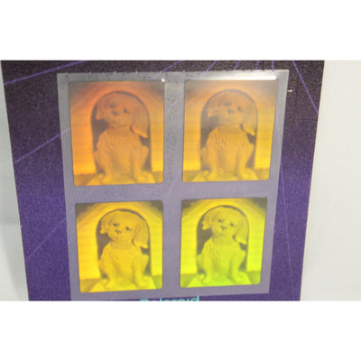 Puppy in Doghouse Future Vision Polaroid 3-D Hologram Stickers 3D Dog