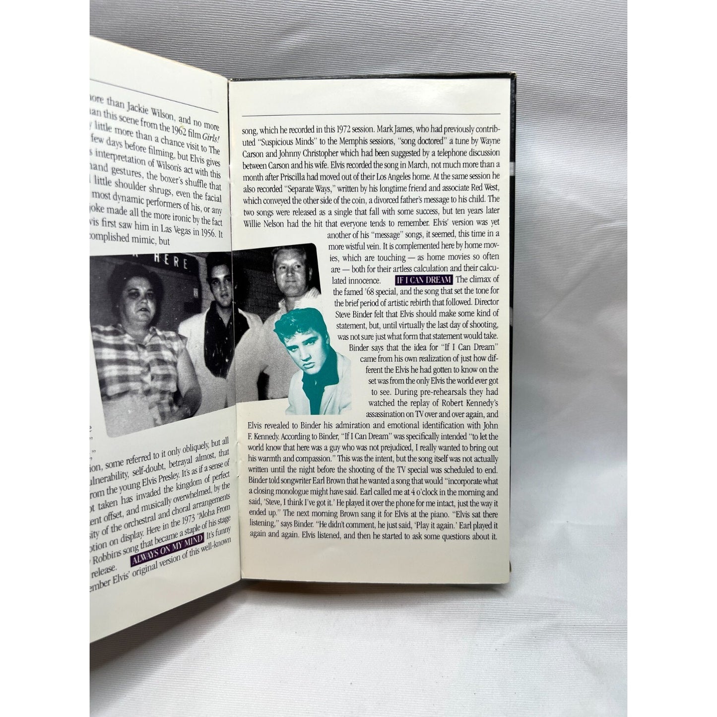 Elvis The Great Performances VHS The Man and The Music Tested Video Tape Used