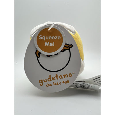 Gudetama The Lazy Egg Shell On Head N Bttm Bottom Plush 3.5 Inch Rare New Toy