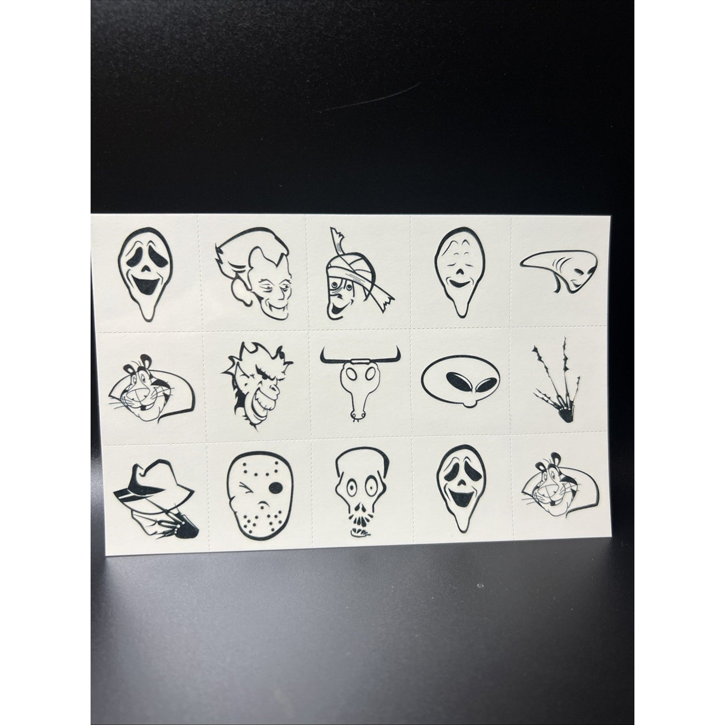 Rare Vintage Kellogg Cereal Temporary Tattoos Halloween Theme Tattoo 6 Pack