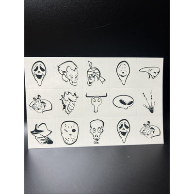 Rare Vintage Kellogg Cereal Temporary Tattoos Halloween Theme Tattoo 6 Pack