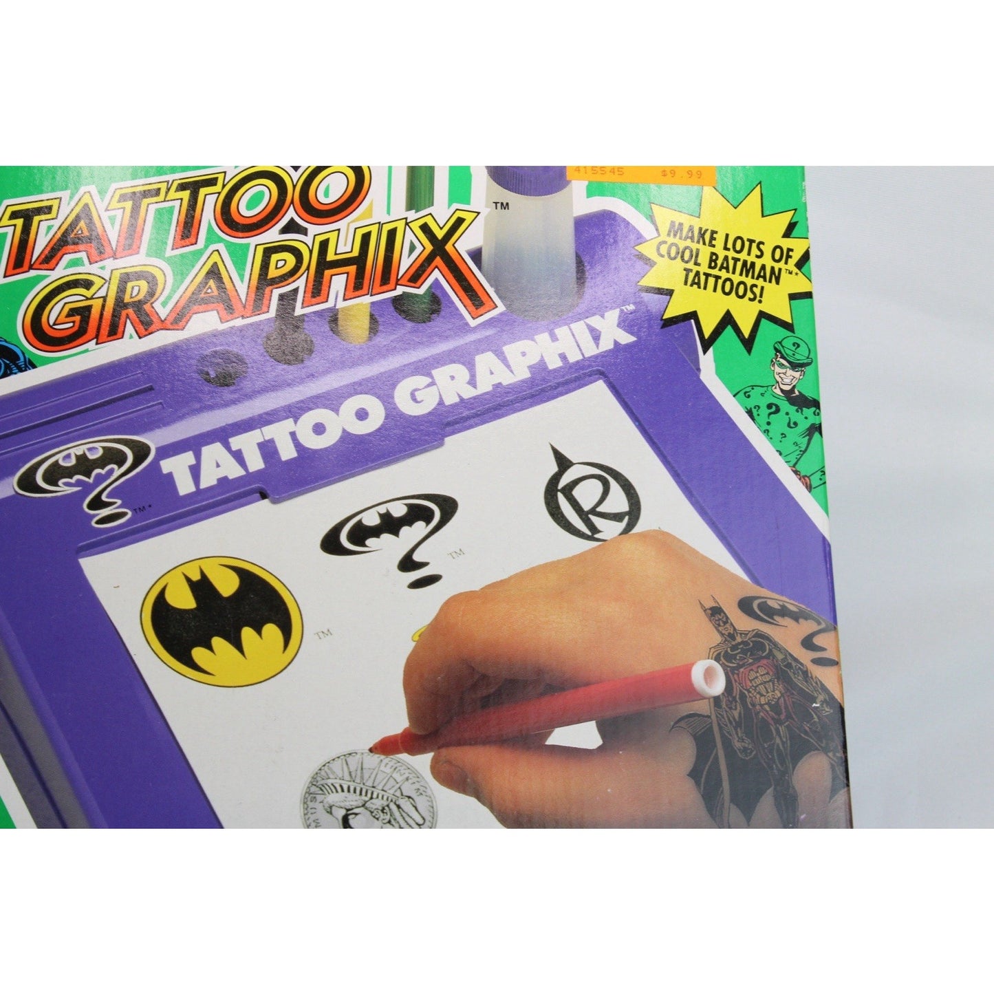 DC Batman Forever Tattoo Graphix 1995 Magic Maker Temporary Sticker Brand New