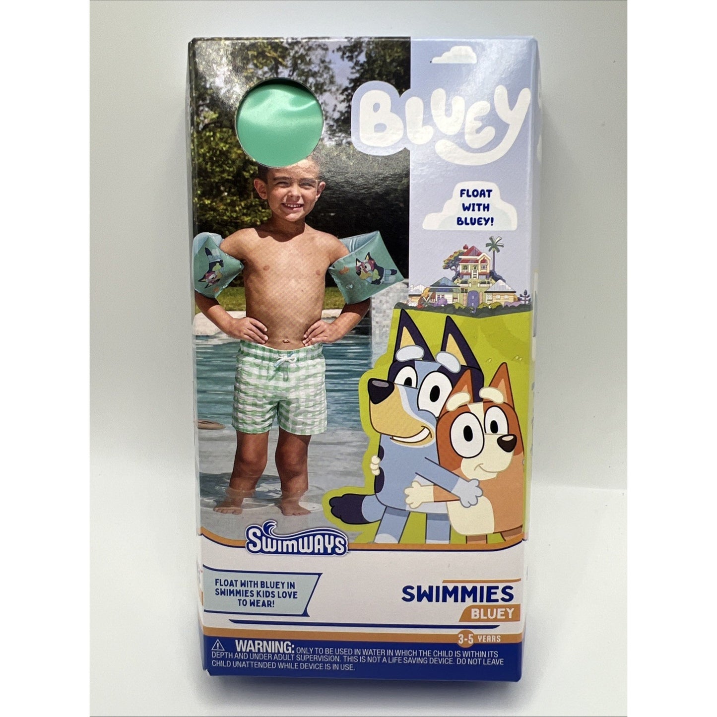 SwimWays Bluey Swimmies Arm Floaties Kids Age 3-5 Pool Swim Help Float Brand New