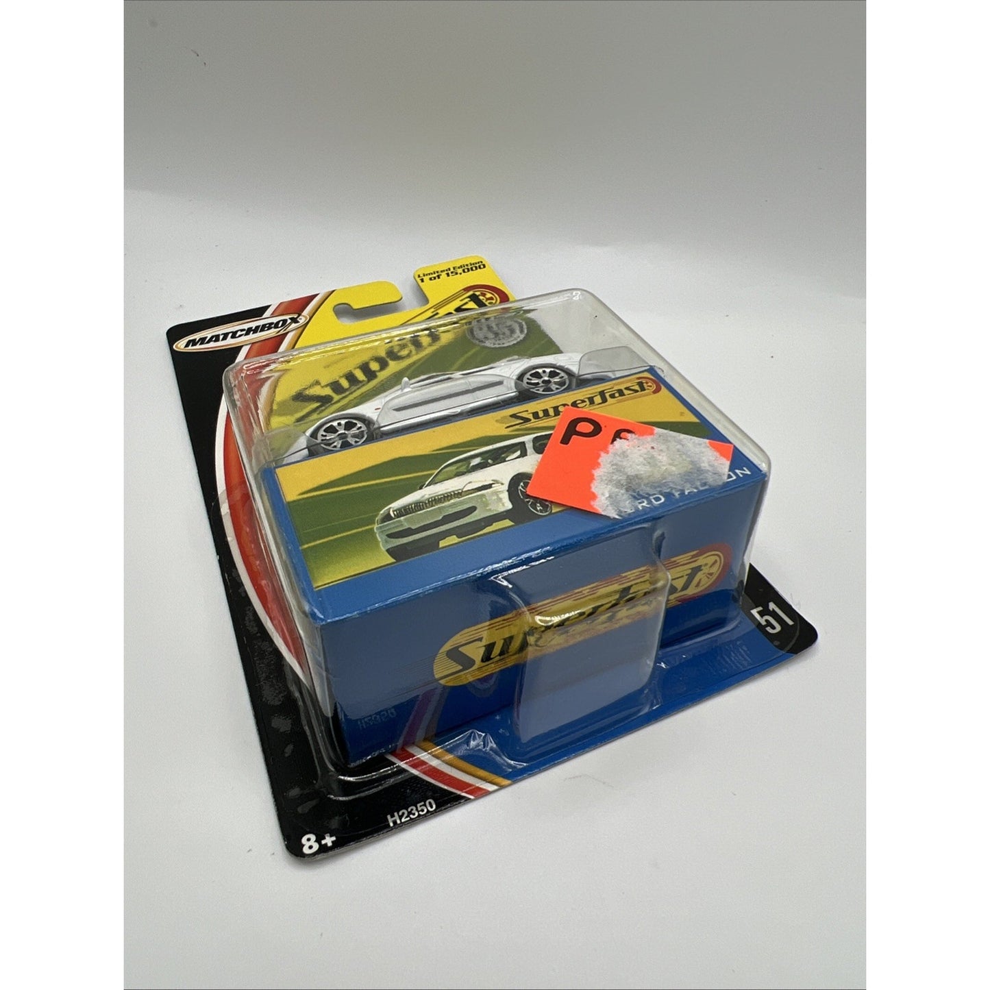 Matchbox Superfast 2004 White Ford Falcon Toy Car #51 Cop Police Detective