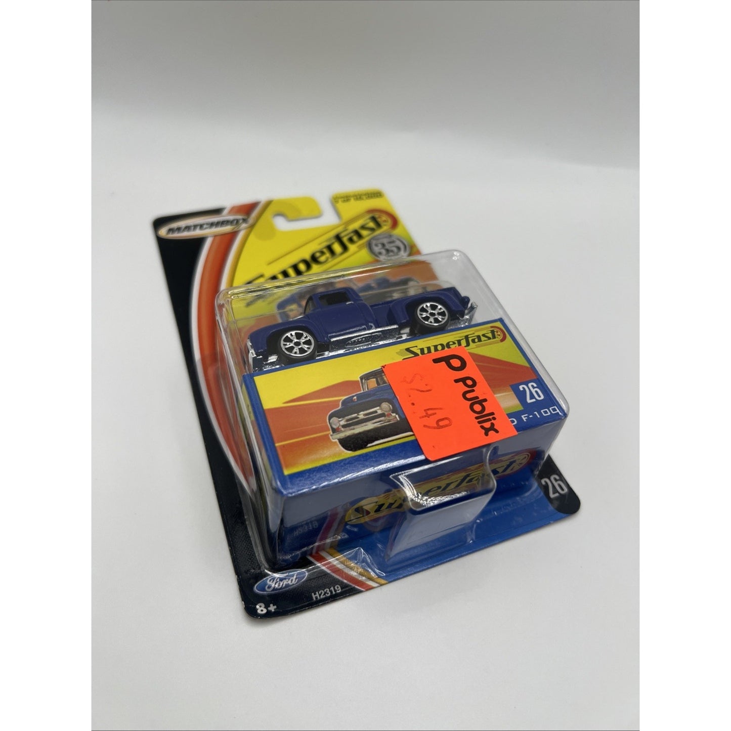 Matchbox 35th Superfast 1956 Ford F-100 2004 Mattel Blue Toy Truck #26