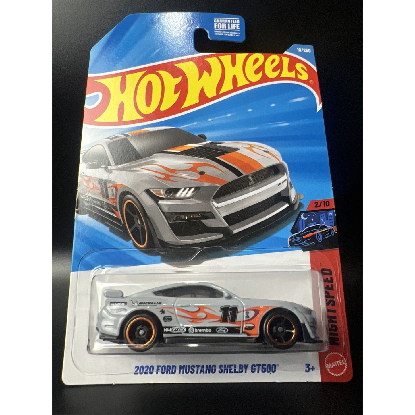 2026 Hot Wheels 2020 Ford Mustang Shelby GT500 New Flame Fire #10 Nightspeed