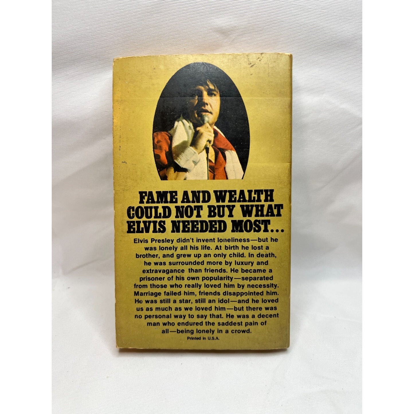 Elvis Lonely Star at the Top by David Hanna Paperback Book Used