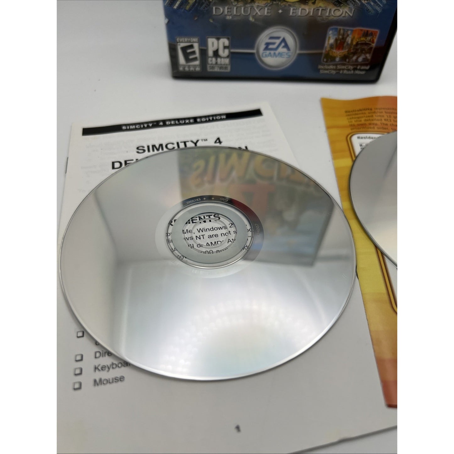 SimCity 4 Deluxe Edition (PC-CD, 2003) Big Box With Manuals And Case All Inserts