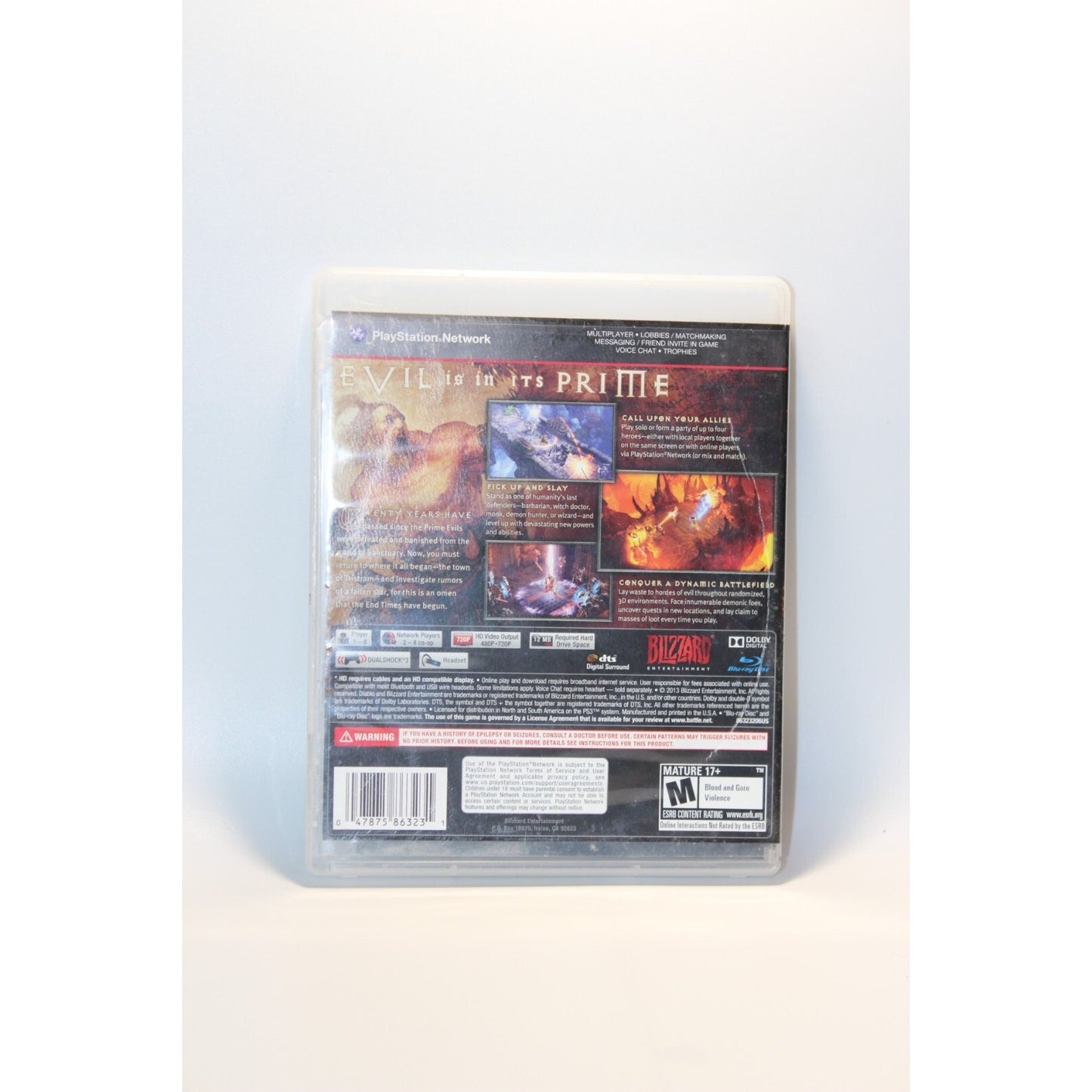 Diablo PlayStation 3 PS3 Tested Video Game Used Action RPG Blizzard