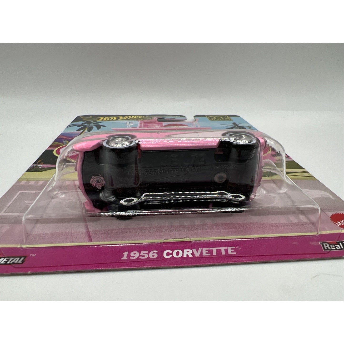 Hot Wheels Premium Pop Culture Barbie The Movie 1956 Corvette Chevrolet Pink