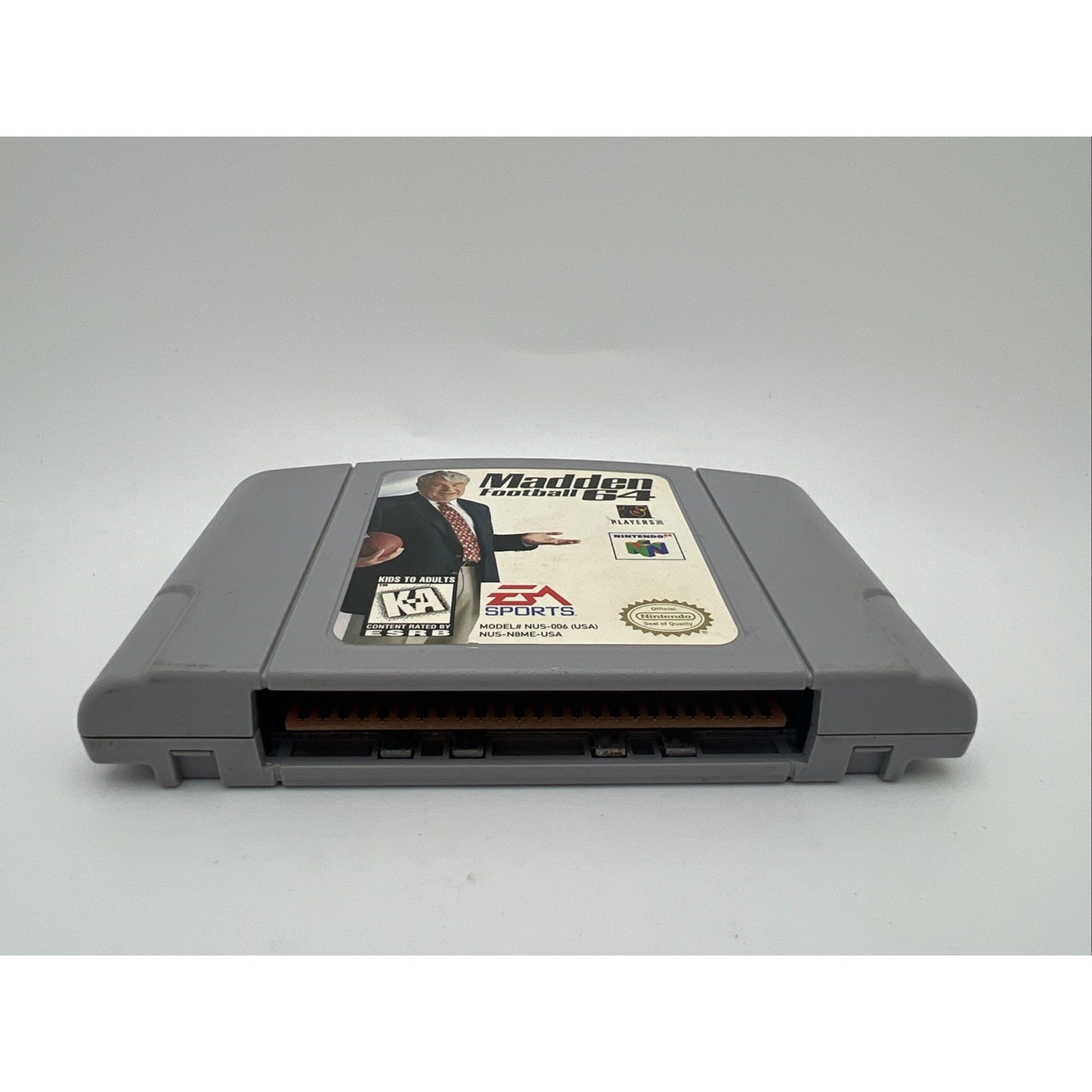 Madden Football 64 Nintendo N64 Video Game Cartridge Only Used