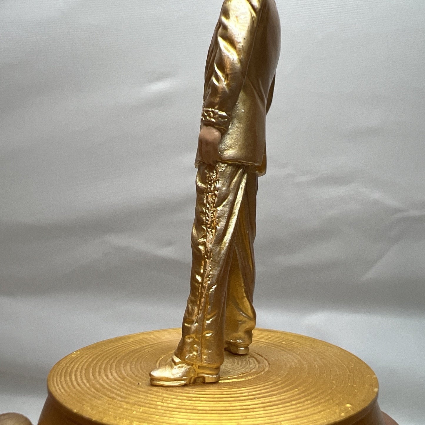 Elvis Presley Gold Mini Figure 3 Inch Ultra Rare Display Piece Mr Hollywood