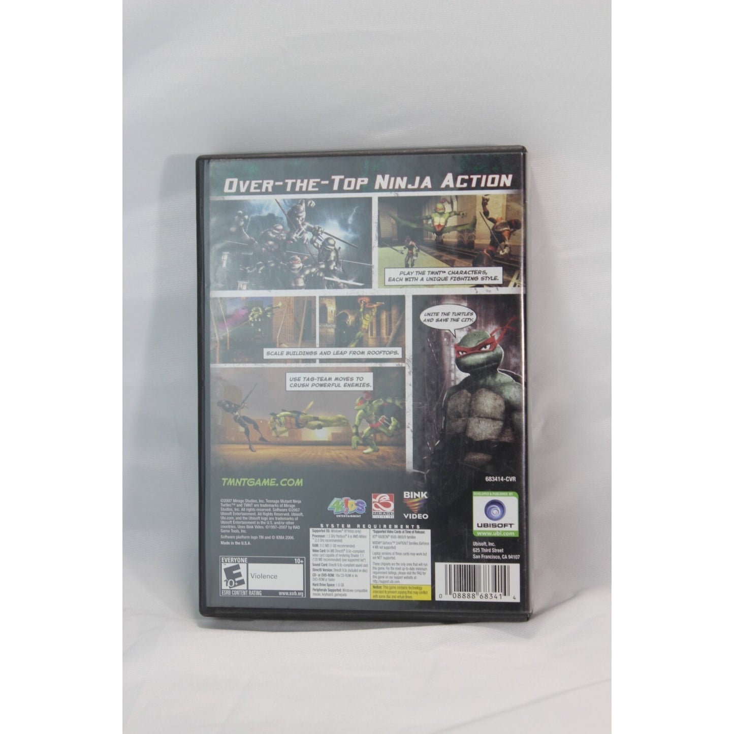 Teenage Mutant Ninja Turtles TMNT Tested Video Game Used Action