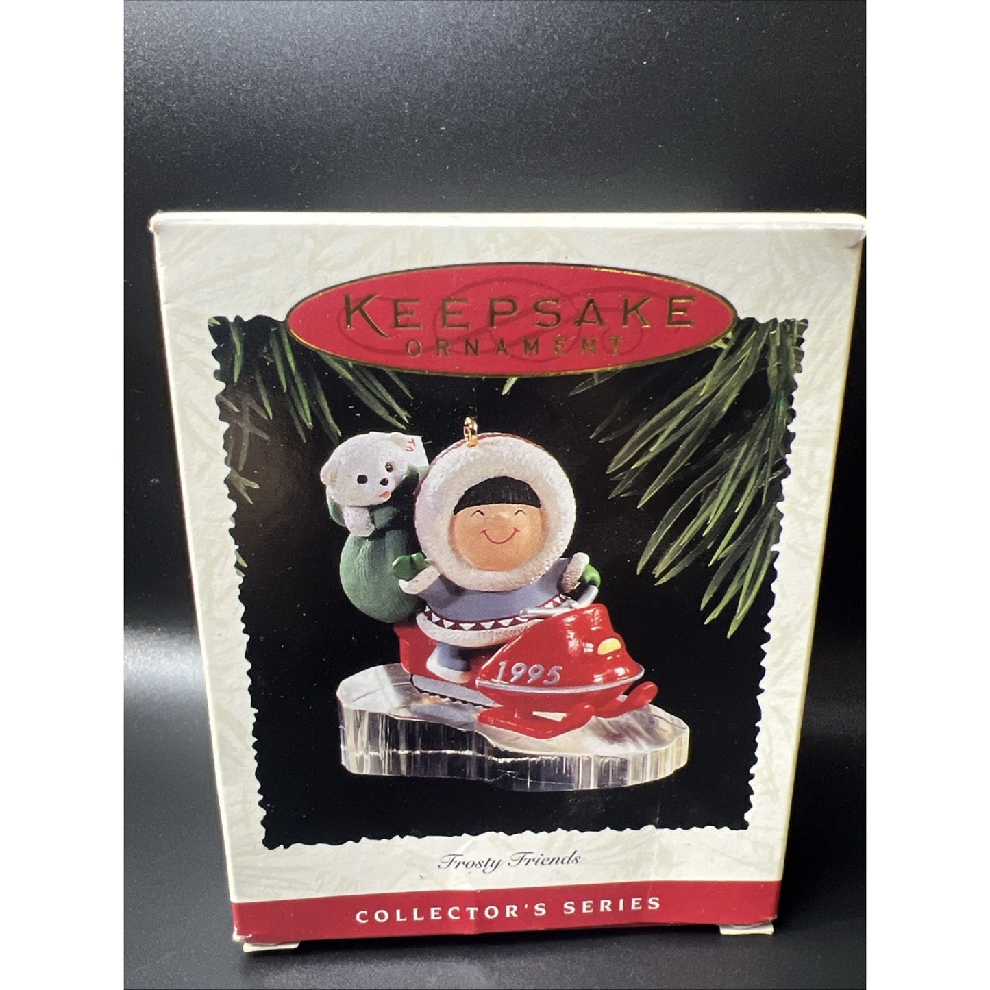 Adorable Hallmark Keepsake Frosty Friends 1995 Eskimo And Penguin #16 Vintage