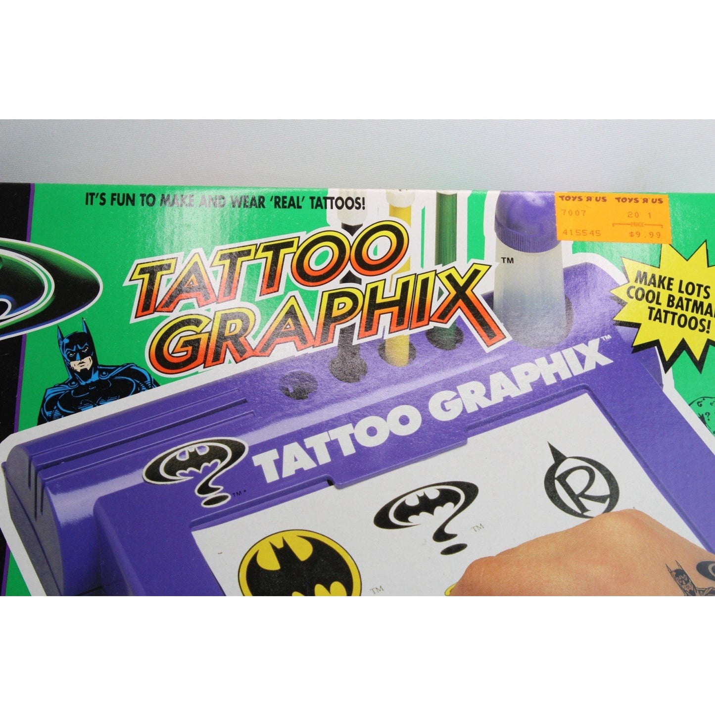 DC Batman Forever Tattoo Graphix 1995 Magic Maker Temporary Sticker Brand New
