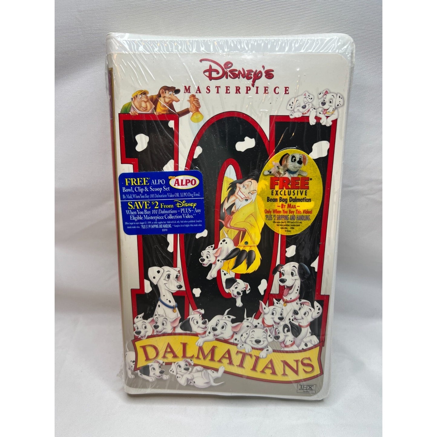 Disney's 101 Dalmatians VHS Masterpiece Collection New Sealed 1999