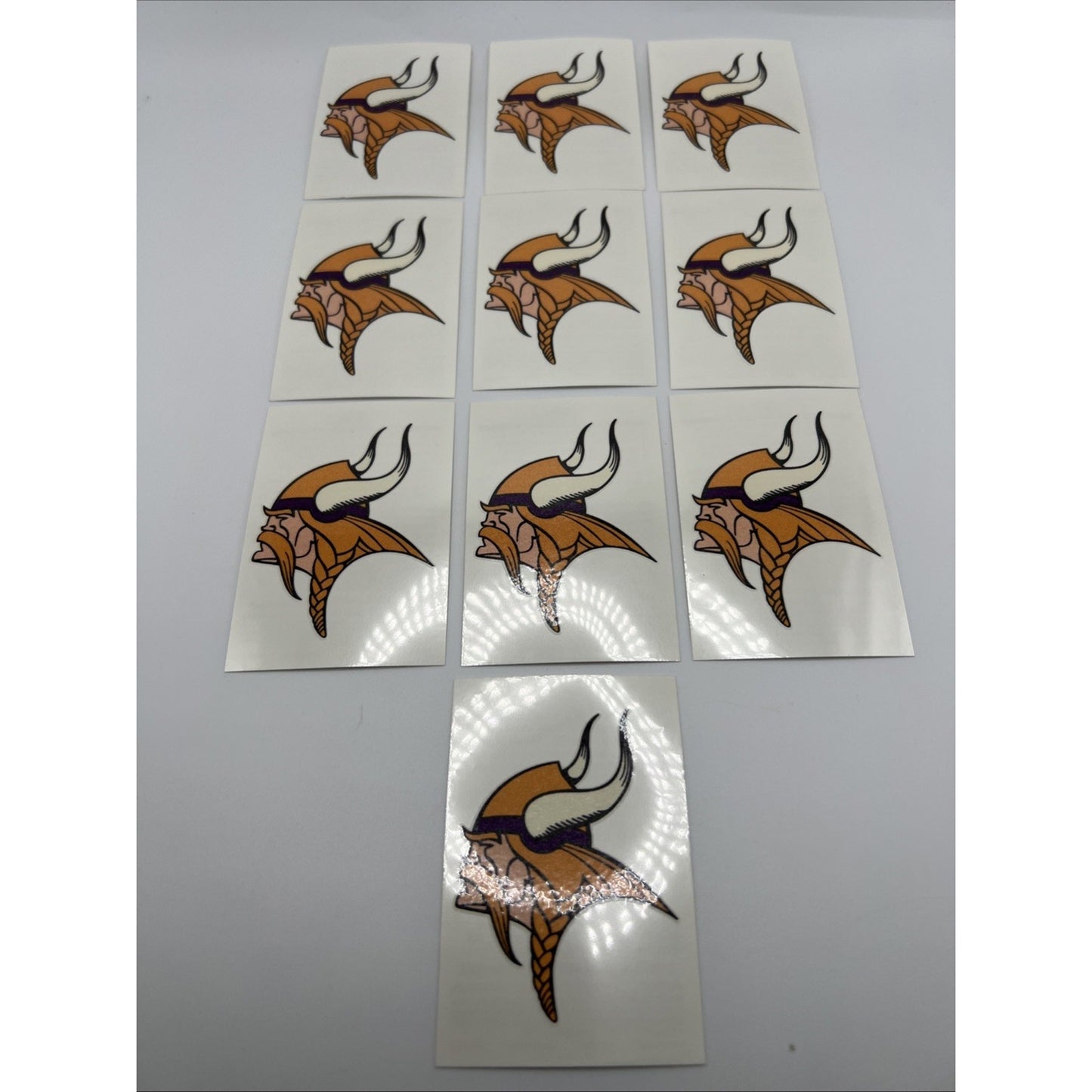 NFL MInnesota Vikings Temporary Tattoos 10 Sheets Face And Body Football Tattoo