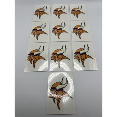 NFL MInnesota Vikings Temporary Tattoos 10 Sheets Face And Body Football Tattoo