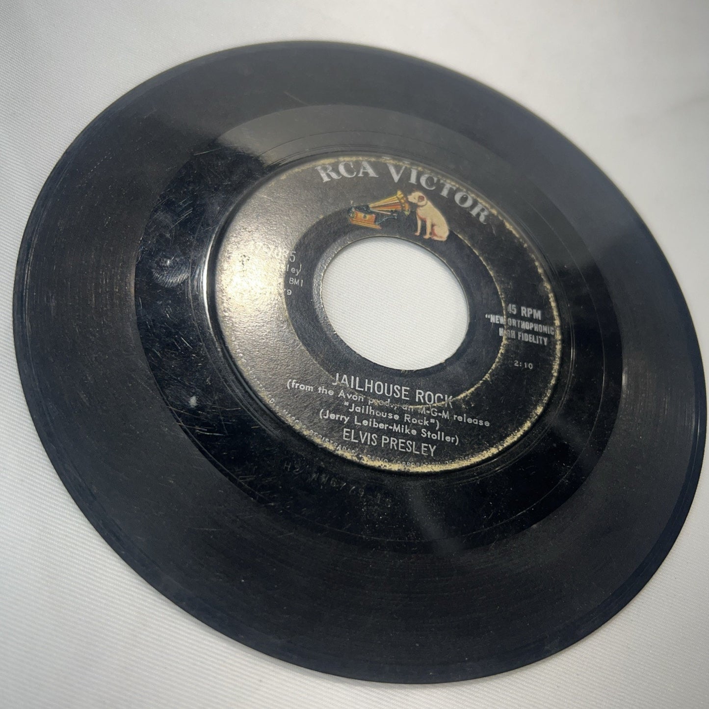 Elvis Presley Jailhouse Rock / Treat Me Nice RCA Victor 47-7035 1957 45 rpm Rare