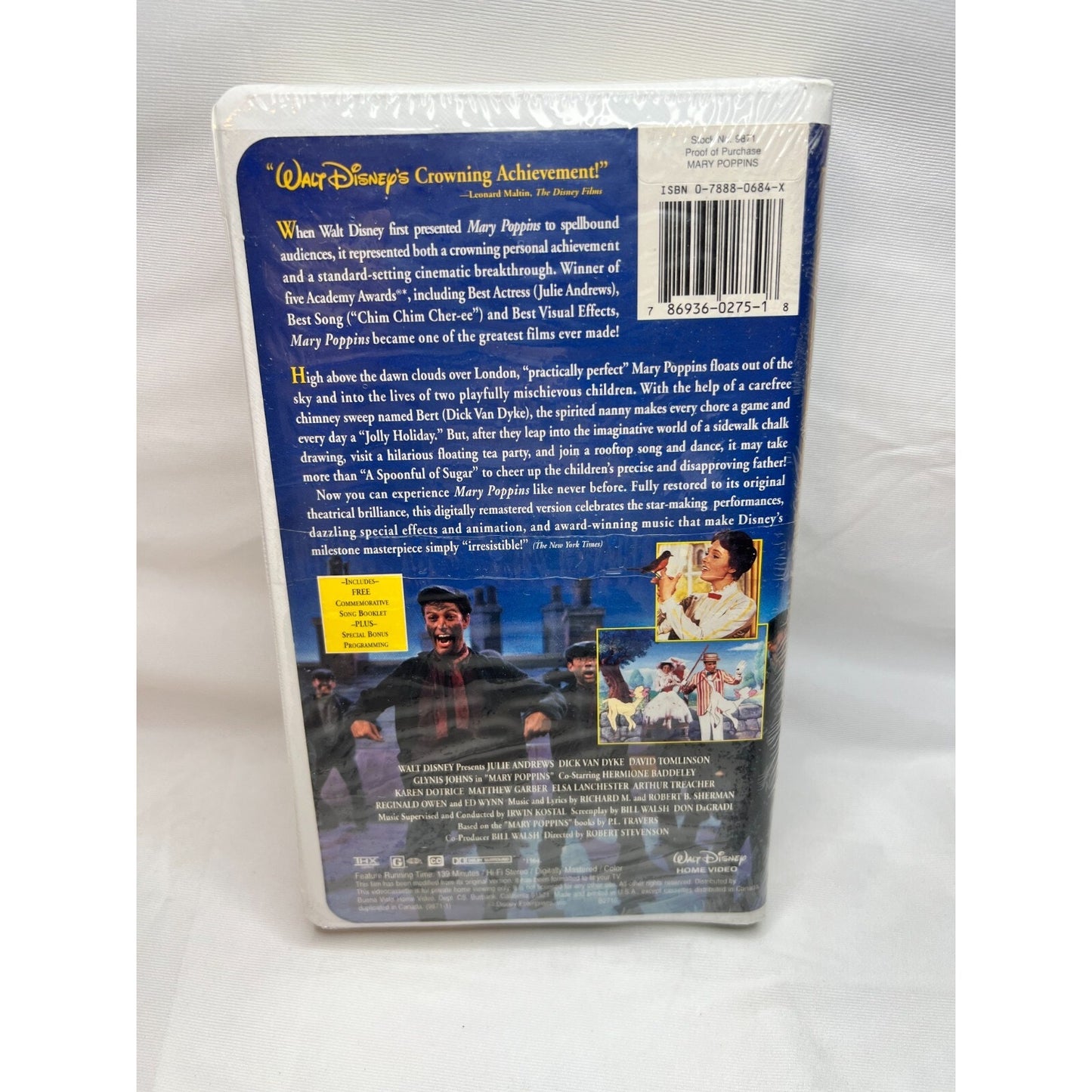 Mary Poppins VHS Walt Disney Masterpiece Limited Edition New Sealed